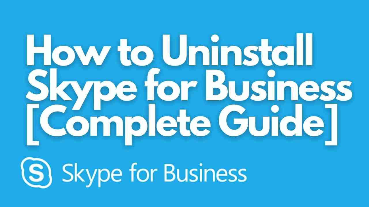 uninstall skype for business for mac